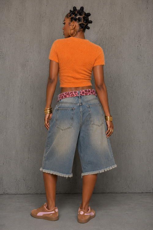 Holy Wood Two Piece ft Denim Jorts