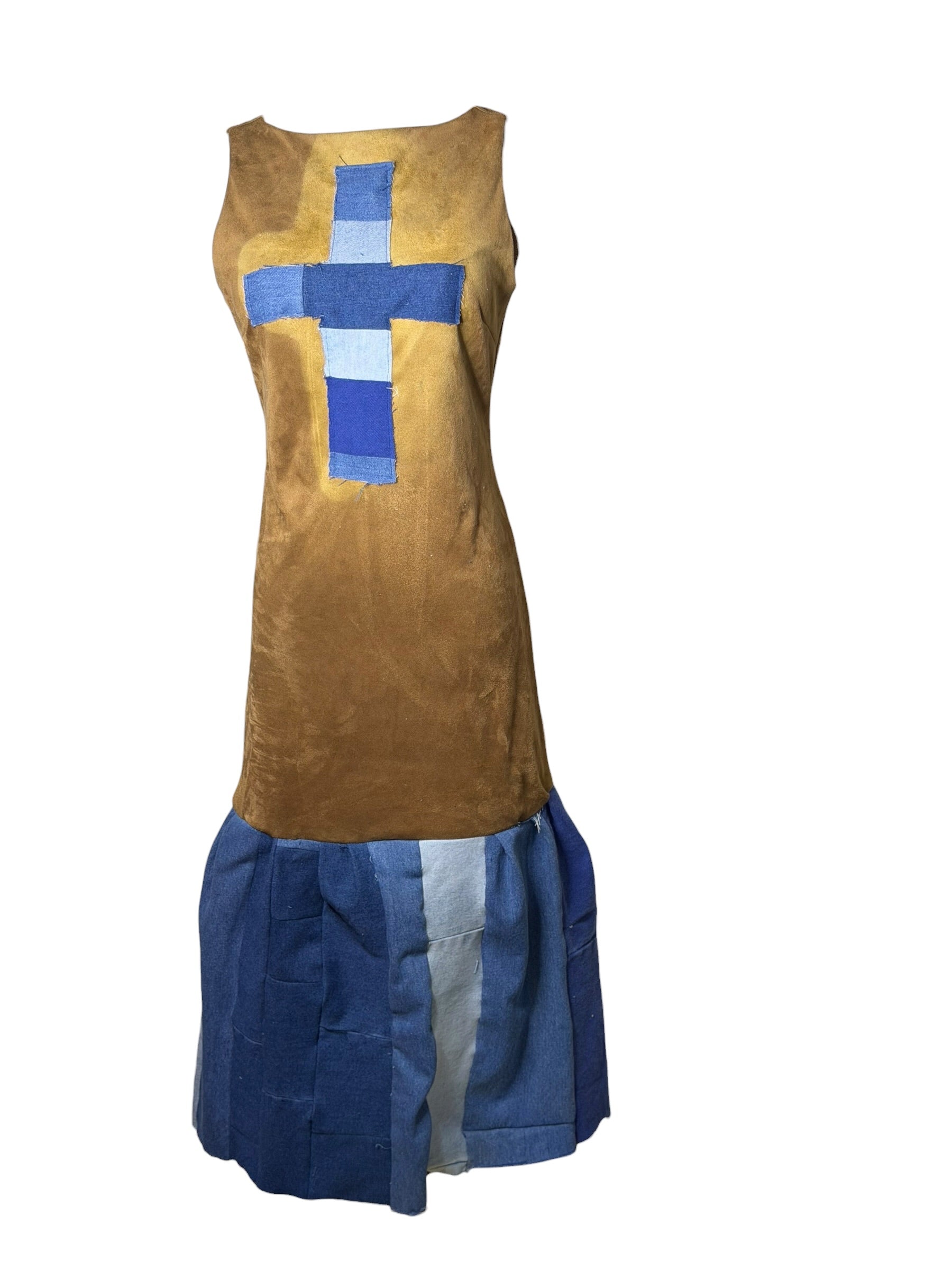 Custom Suede Multi Denim Cross Dress