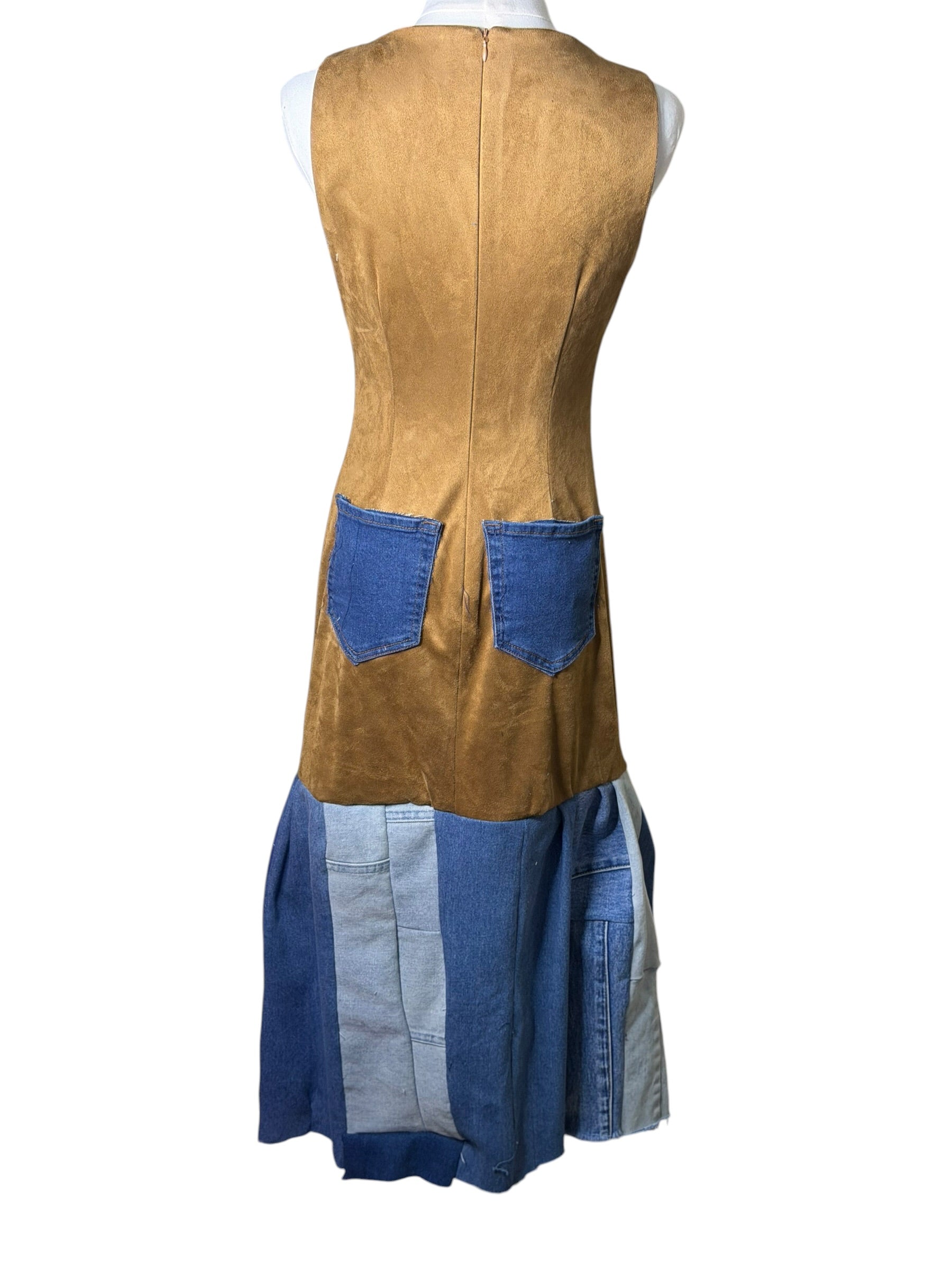 Custom Suede Multi Denim Cross Dress