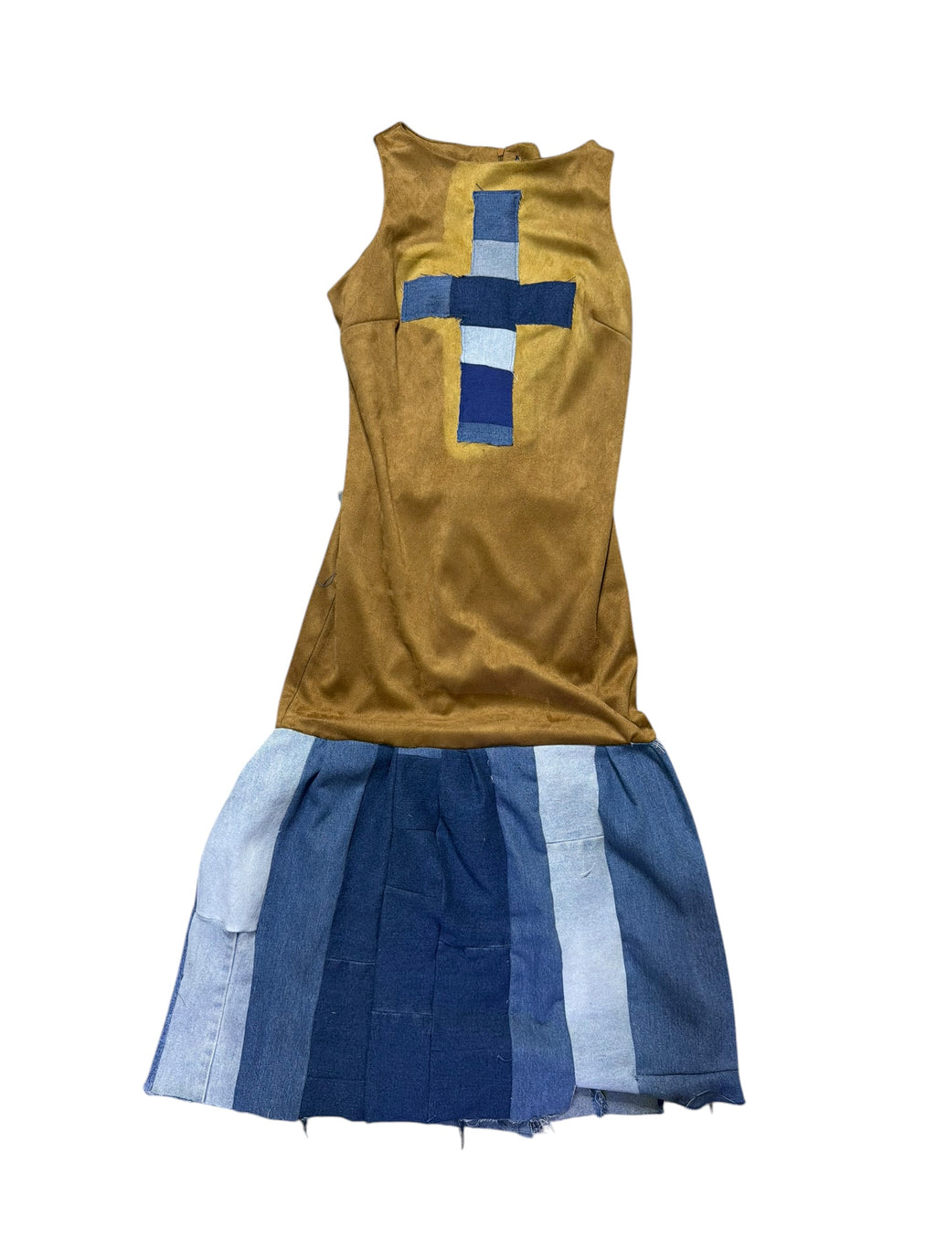 Custom Suede Multi Denim Cross Dress