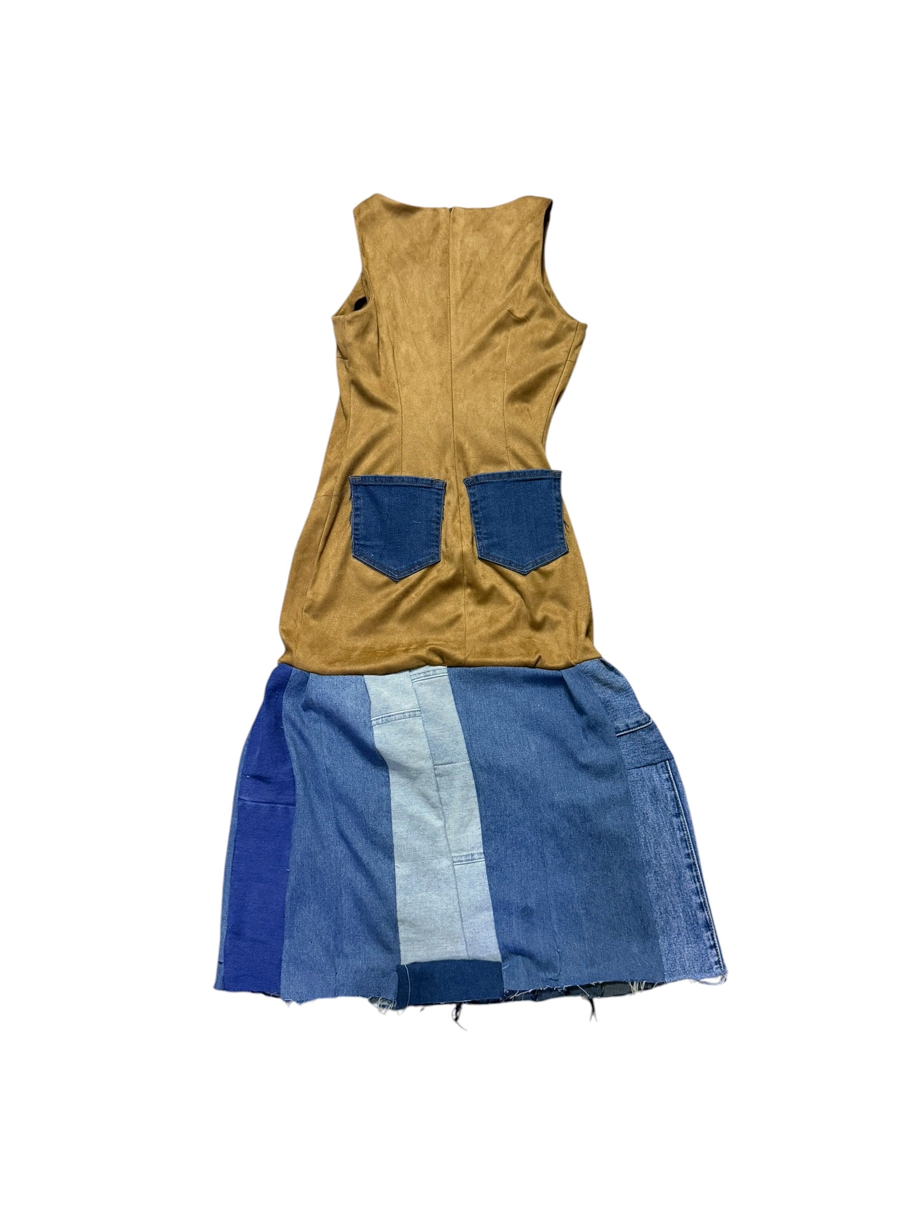 Custom Suede Multi Denim Cross Dress