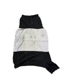 Black and Denim Long Skirt