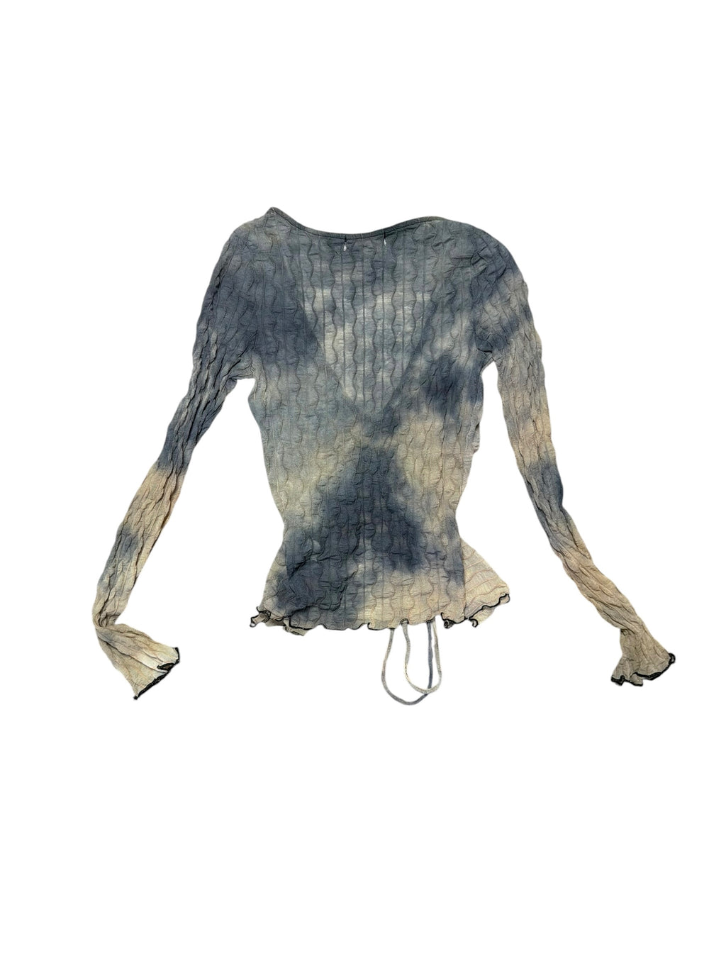Beautiful Acid washed sheer tie top