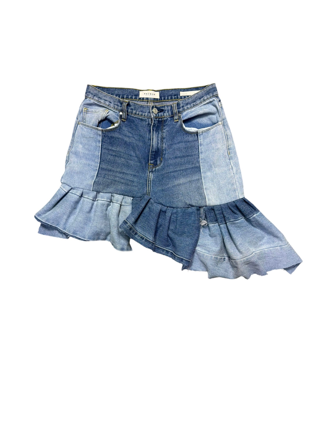 Angle Denim Skirt