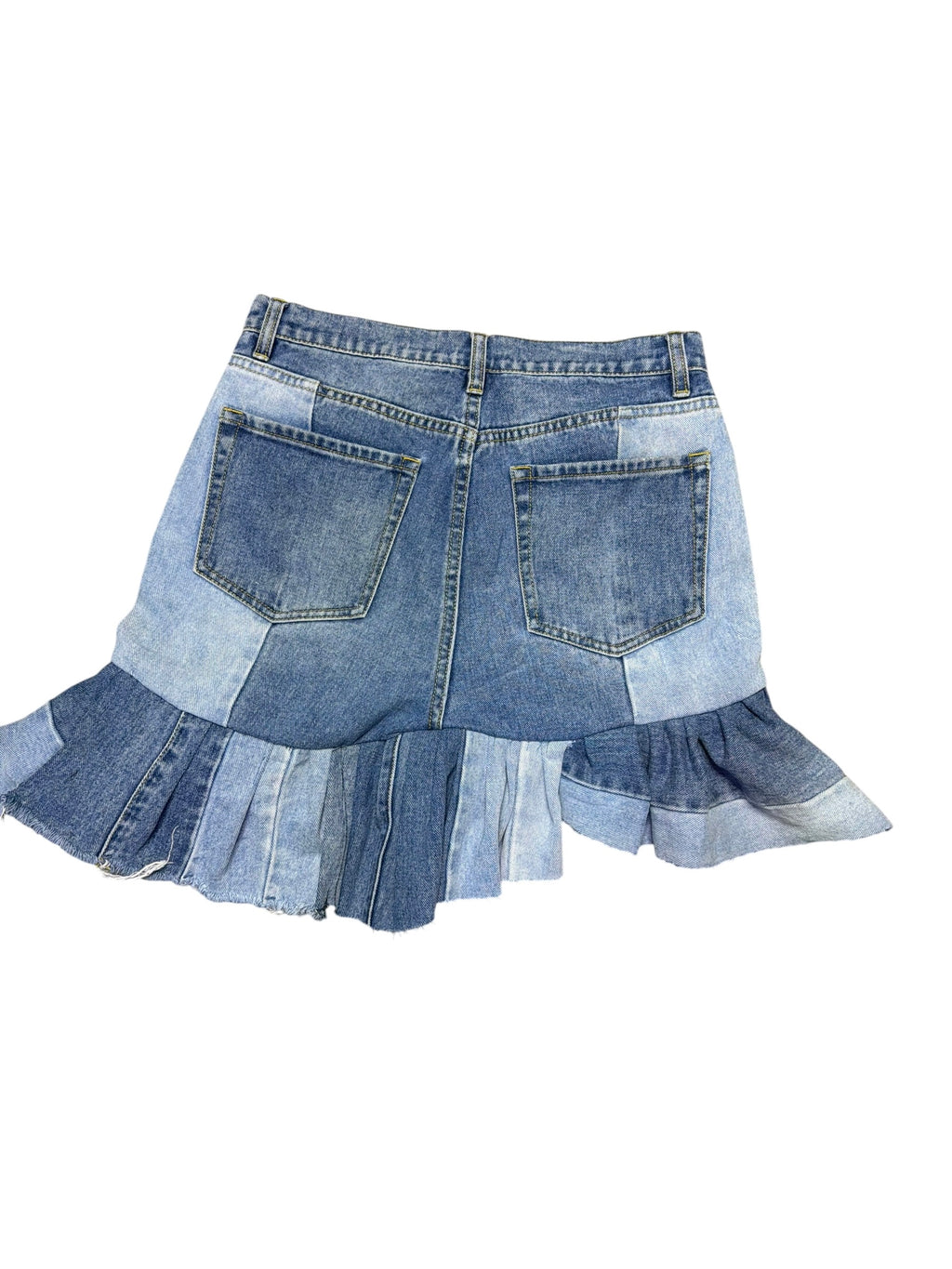 Angle Denim Skirt