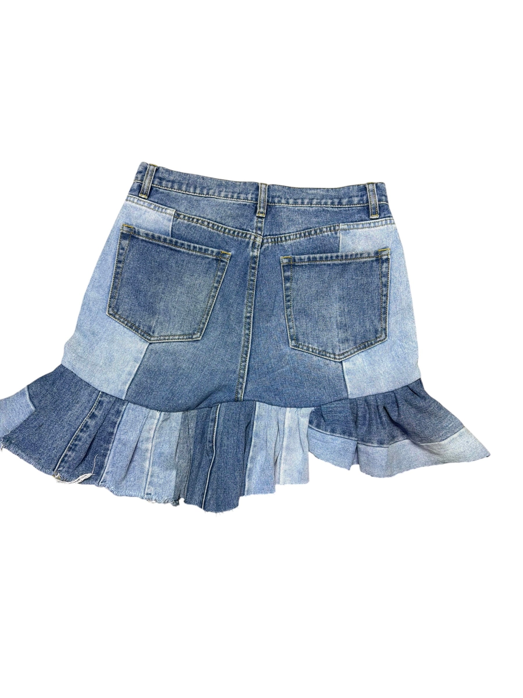 Angle Denim Skirt