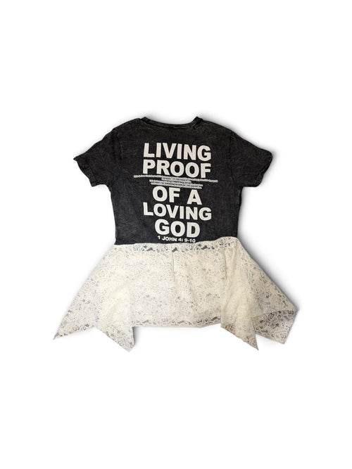 "Make Heaven Crowded" Tee with White Lace